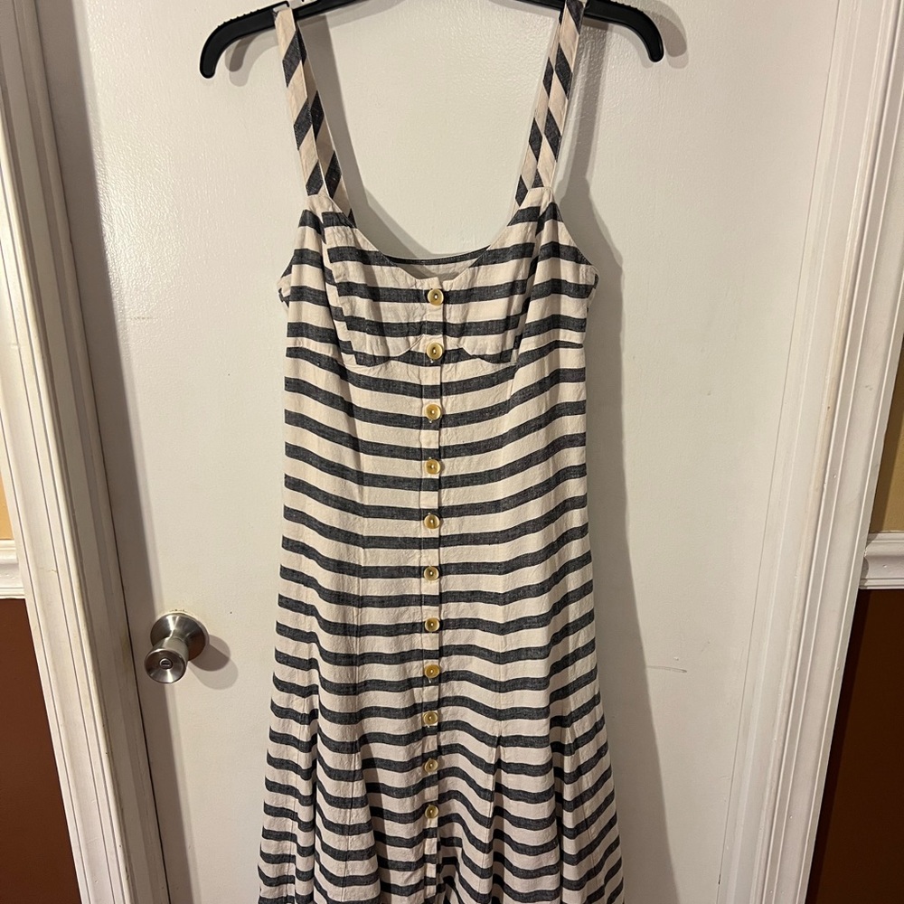 Maeve linen blend dress